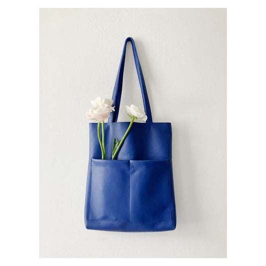 Leather tote bag for women